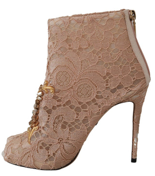 Elegant Lace Stilettos With Crystal Accents - Luxury for You