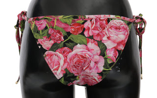 Elegant Rose Pattern Bikini Bottom - Luxury for You