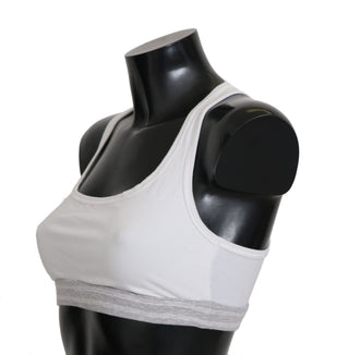 Elegant White Stretch Sport Bra - Luxury for You