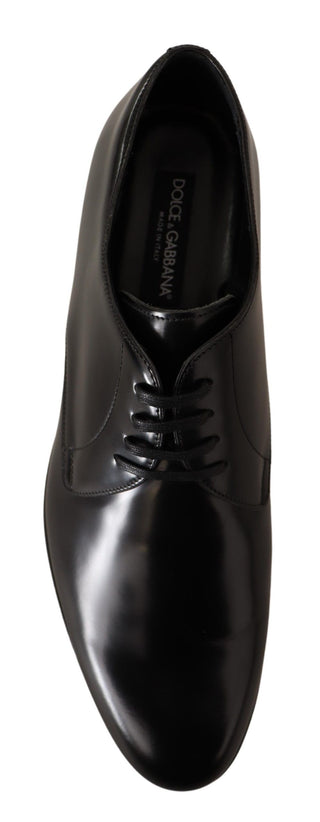 Elegant Black Leather Derby Shoes - Luxury for You