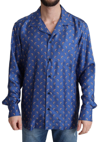 Silk Beach Chair Print Casual Shirt - Luxury for You