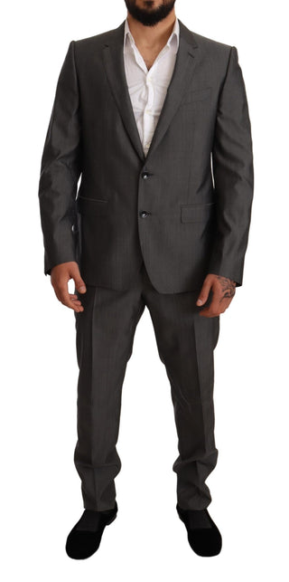 Elegant Martini Slim-fit Wool Silk Suit - Luxury for You