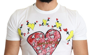 Chic Saint Valentine Print Crew Neck T-shirt - Luxury for You