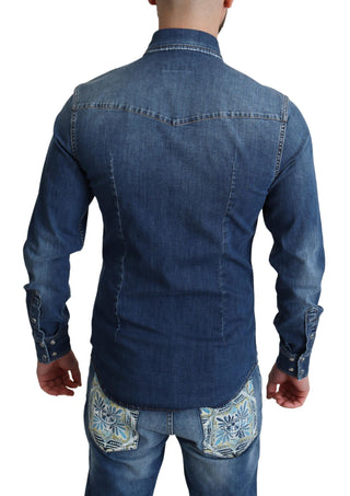 Elegant Denim Long Sleeve Casual Shirt - Luxury for You