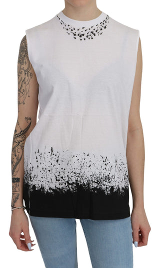 Chic Sleeveless Cotton Crew Neck Top - Luxury for You