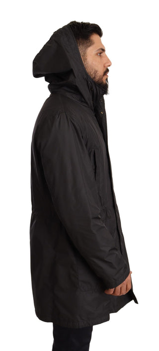 Elegant Black Hooded Blouson Jacket - Luxury for You