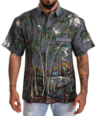 Tropical Elegance Linen Silk Men's Shirt - Luxury for You