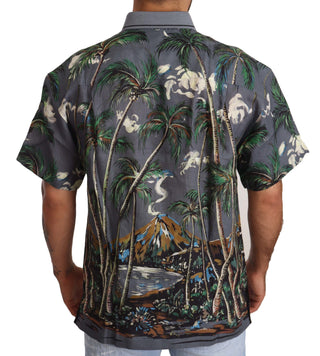 Tropical Elegance Linen Silk Men's Shirt - Luxury for You