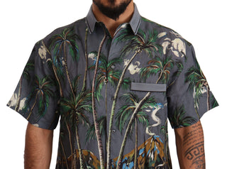 Tropical Elegance Linen Silk Men's Shirt - Luxury for You