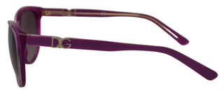 Chic Purple Acetate Round Sunglasses