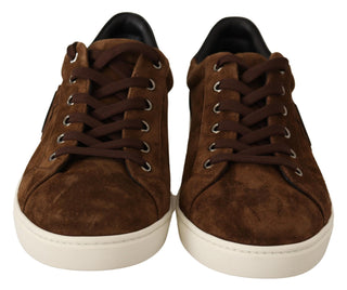 Elegant Leather Casual Sneakers In Brown - Luxury for You