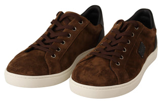 Elegant Leather Casual Sneakers In Brown - Luxury for You