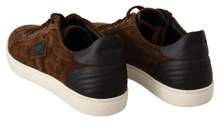 Elegant Leather Casual Sneakers In Brown - Luxury for You