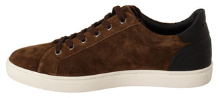 Elegant Leather Casual Sneakers In Brown - Luxury for You