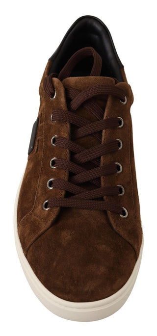 Elegant Leather Casual Sneakers In Brown - Luxury for You