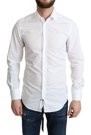 Elegant White Cotton Dress Shirt - Luxury for You