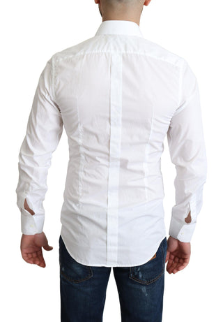 Elegant White Cotton Dress Shirt - Luxury for You