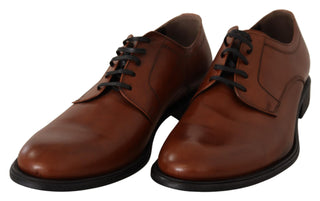 Elegant Brown Derby Formal Shoes - Luxury for You