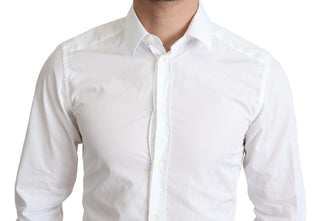 Elegant White Cotton Dress Shirt - Luxury for You