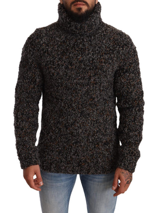 Elegant Speckled Turtleneck Wool-blend Sweater - Luxury for You