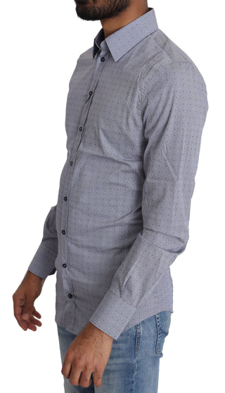 Sicilia Slim Fit Polka Dot Cotton Blend Shirt - Luxury for You