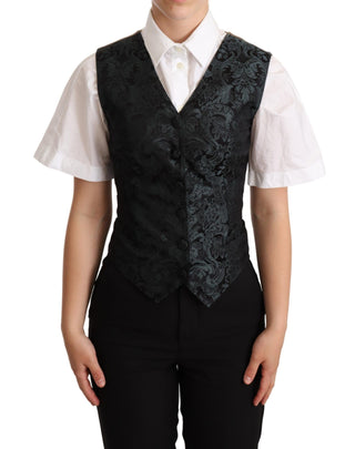 Enchanting Jacquard Floral Waistcoat - Luxury for You