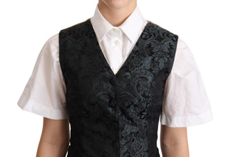 Enchanting Jacquard Floral Waistcoat - Luxury for You