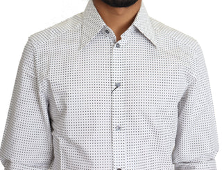 Elegant Slim Fit Polka Dot Dress Shirt - Luxury for You