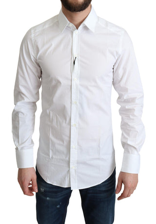 Elegant White Cotton Dress Shirt - Luxury for You