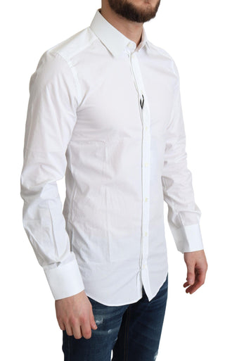 Elegant White Cotton Dress Shirt - Luxury for You