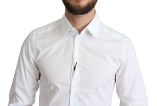 Elegant White Cotton Dress Shirt - Luxury for You