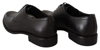 Elegant Black Leather Derby Shoes - Luxury for You