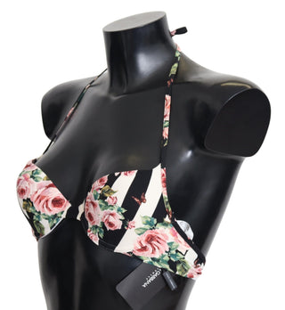 Elegant Rose Print Bikini Top - Luxury for You