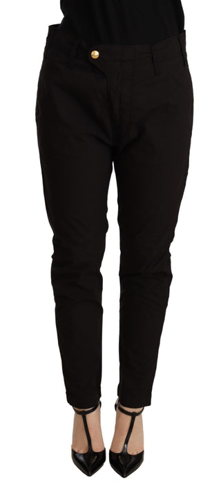 Elegant Black Baggy Cotton Pants - Luxury for You