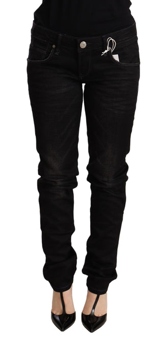 Sleek Black Wash Skinny Jeans - Luxury for You