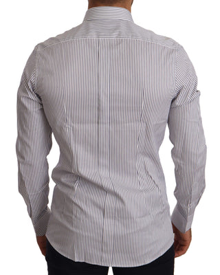 Elegant Slim Fit Striped Cotton Shirt - Luxury for You