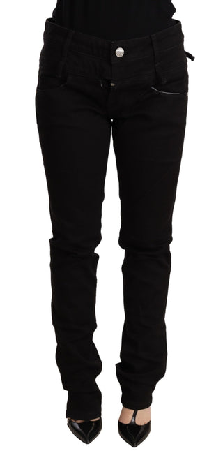 Chic Low Waist Skinny Black Denim - Luxury for You