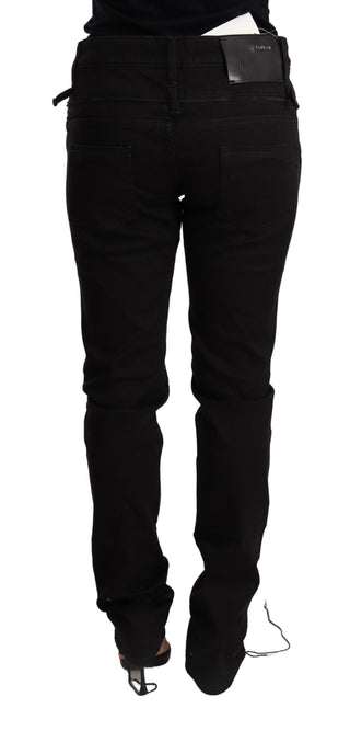 Chic Low Waist Skinny Black Denim - Luxury for You