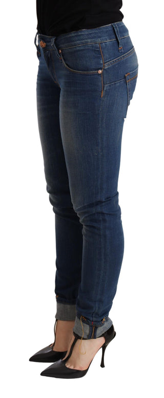 Chic Blue Washed Push-up Skinny Jeans - Luxury for You