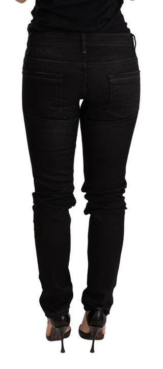 Chic Black Low Waist Skinny Denim - Luxury for You