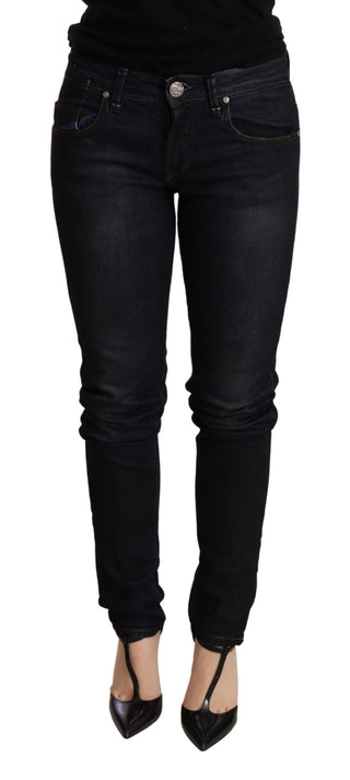 Chic Blue Washed Skinny Low Waist Jeans - Luxury for You