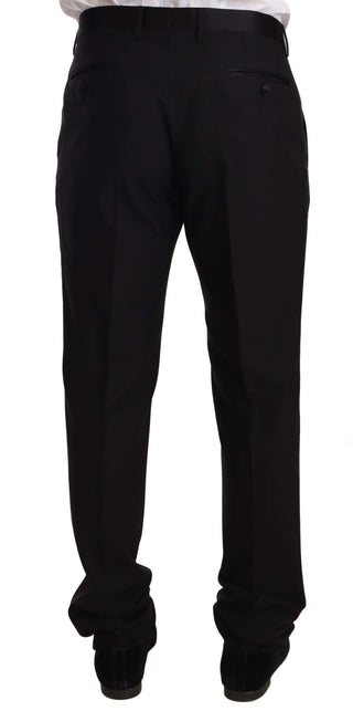 Elegant Black Skinny Tuxedo Trousers - Luxury for You