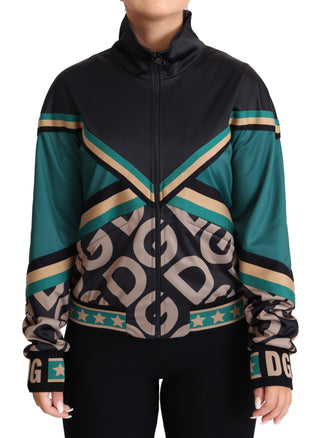 Chic Multicolor Track Jacket With Logo Mania - Luxury for You