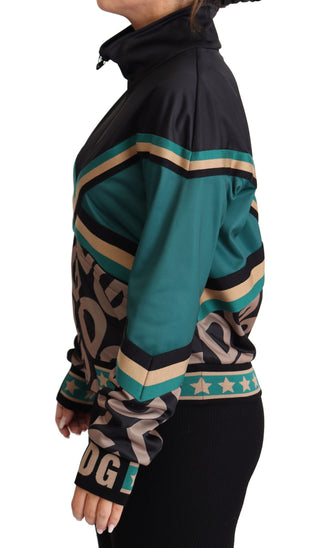 Chic Multicolor Track Jacket With Logo Mania - Luxury for You