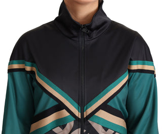 Chic Multicolor Track Jacket With Logo Mania - Luxury for You