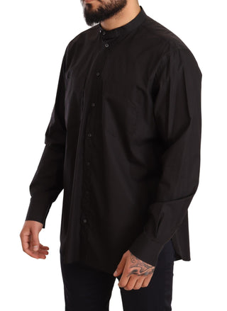 Elegant Black 100% Cotton Men's Shirt - Luxury for You