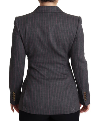 Elegant Gray Stretch Wool Blazer - Luxury for You