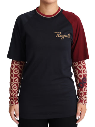 Multicolor Royals Cotton Crewneck Sweater - Luxury for You