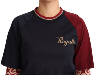 Multicolor Royals Cotton Crewneck Sweater - Luxury for You