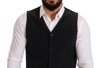 Elegant Black Cotton Formal Dress Vest - Luxury for You